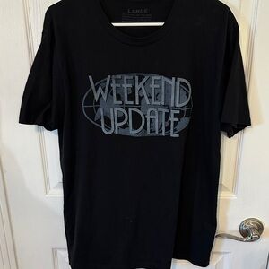 Black WEEKEND UPDATE Graphic T-Shirt